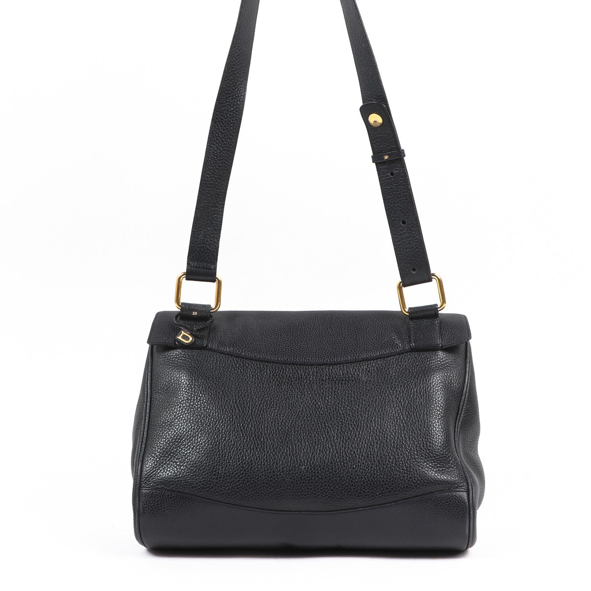 Sac bandoulière vintage Delvaux en cuir bleu