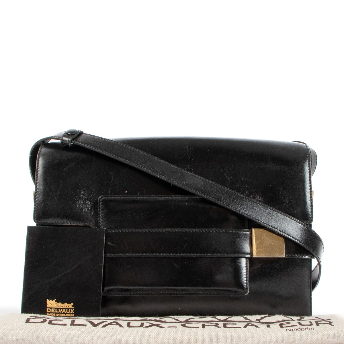 shop authentic second hand Delvaux Madame Black Box Calf on Labellov.com