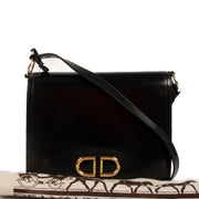 Delvaux Vintage Black Box Calf Camargue Bag