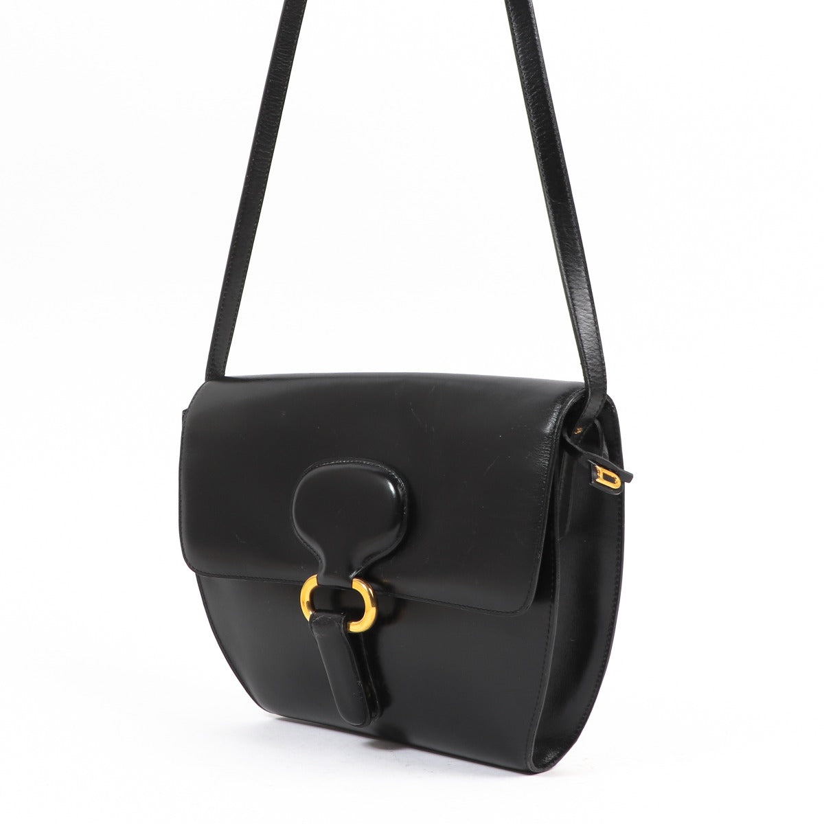 Delvaux Black Box Calf Vintage Crossbody Bag