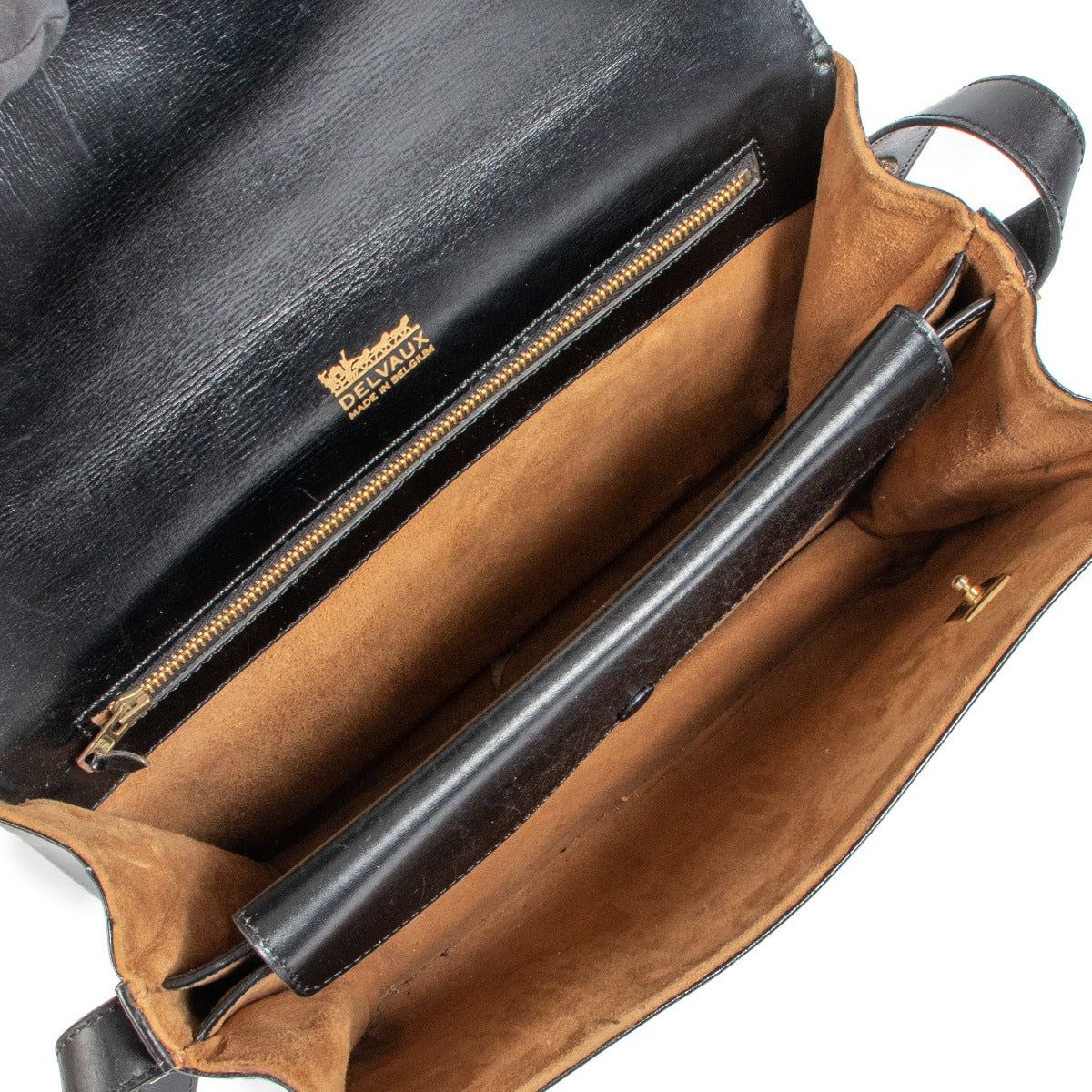 Delvaux Madame Black Box Calf Vintage
