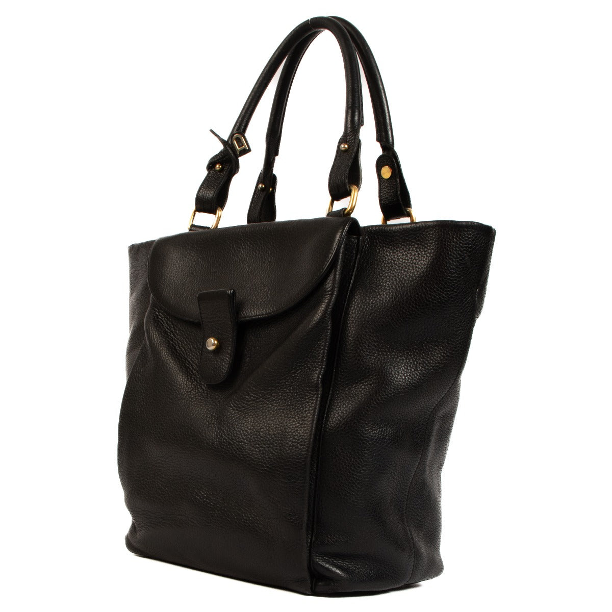 Delvaux Zwart Leren Meli-Melo Tas