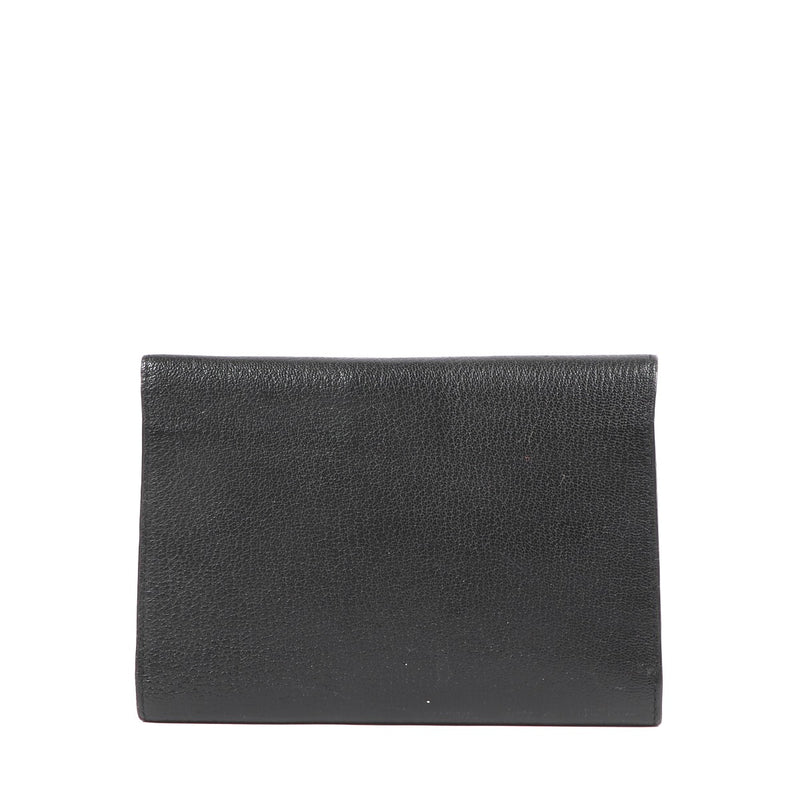 Delvaux Black Goatskin Brillant Agenda Cover