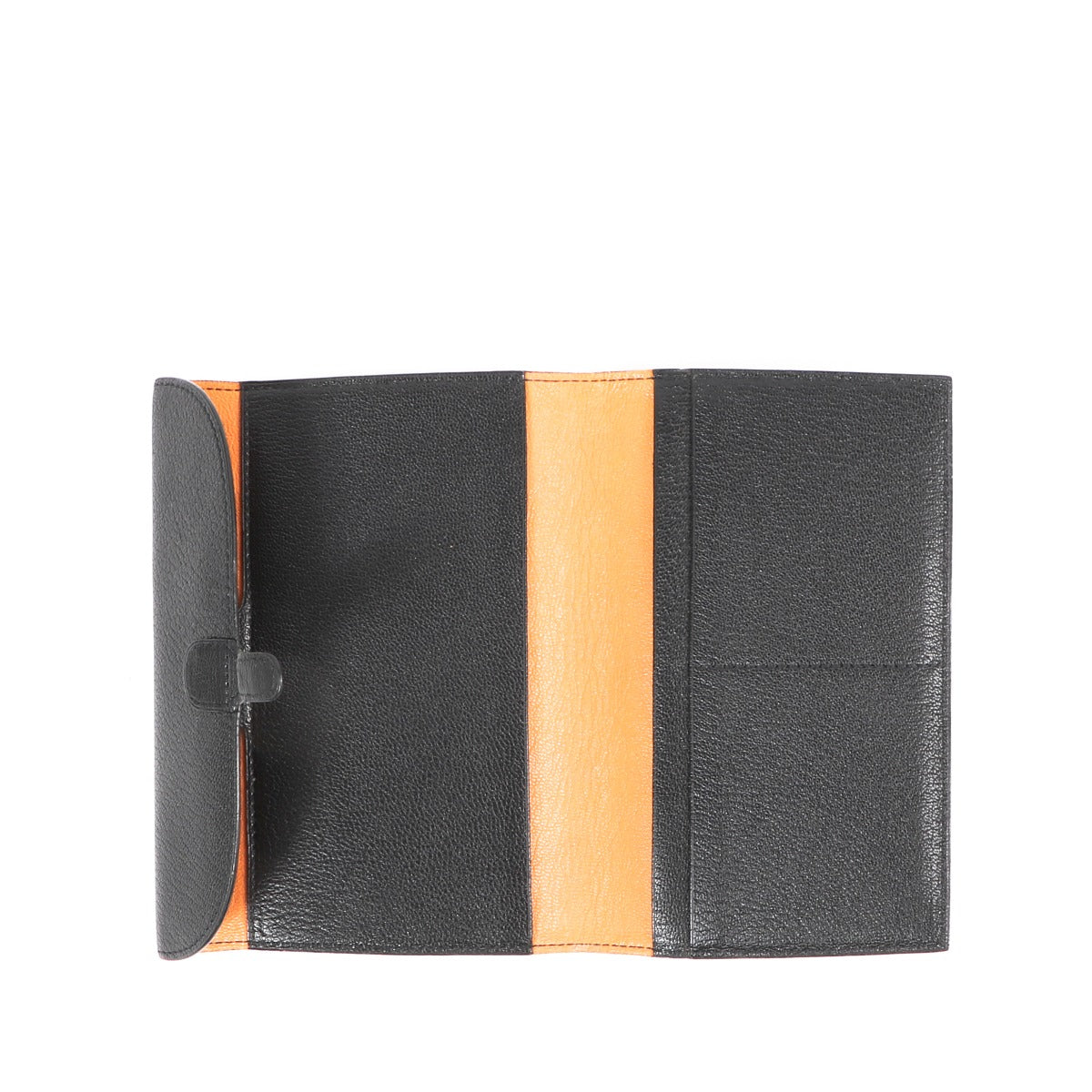 Couverture d'agenda Delvaux Brillant en cuir de chèvre noir