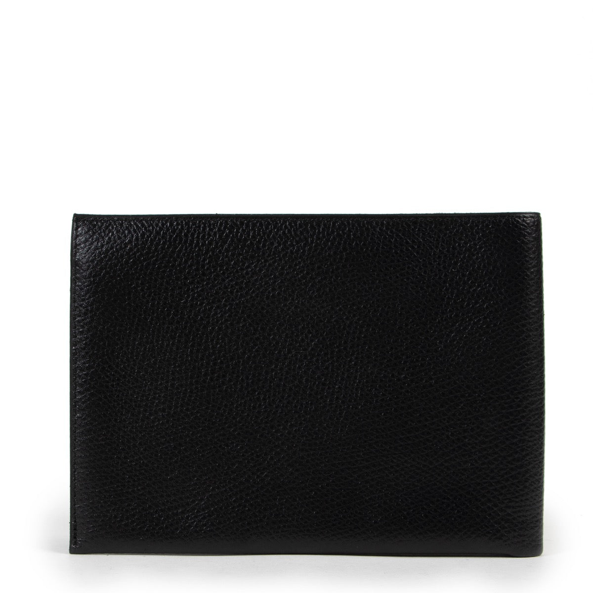 Shop safe online at Labellov in Antwerp this 100% authentic second hand Delvaux Black Leather Flap Wallet