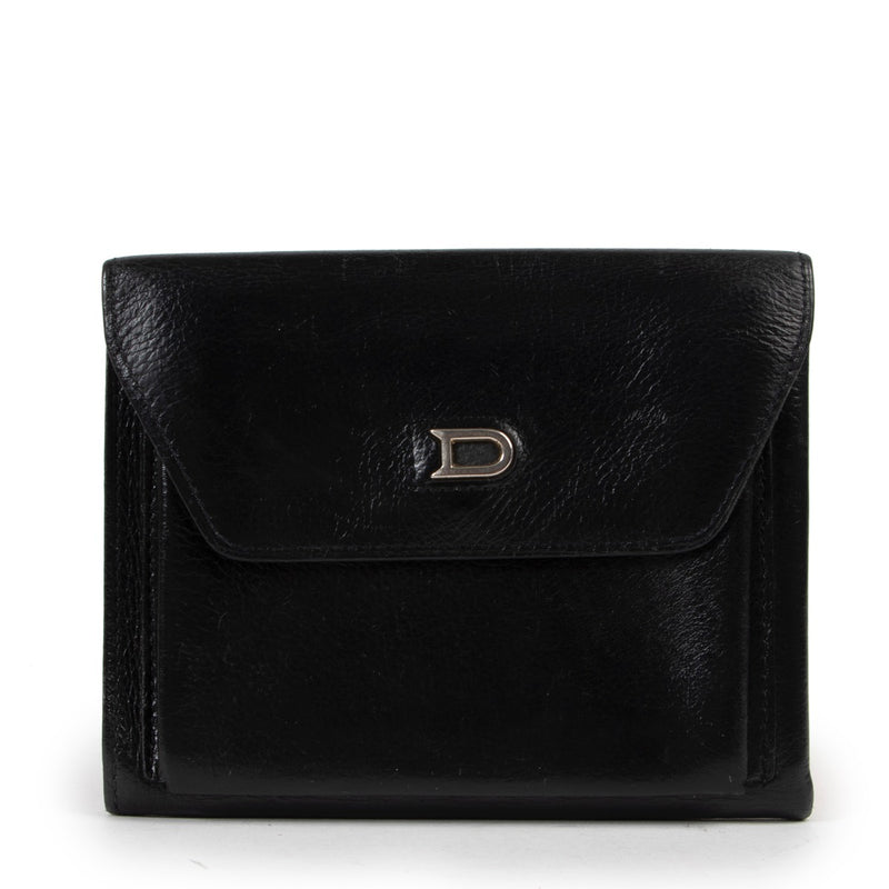 Shop safe online at Labellov in Antwerp this 100% authentic second hand Delvaux Black Leather Wallet