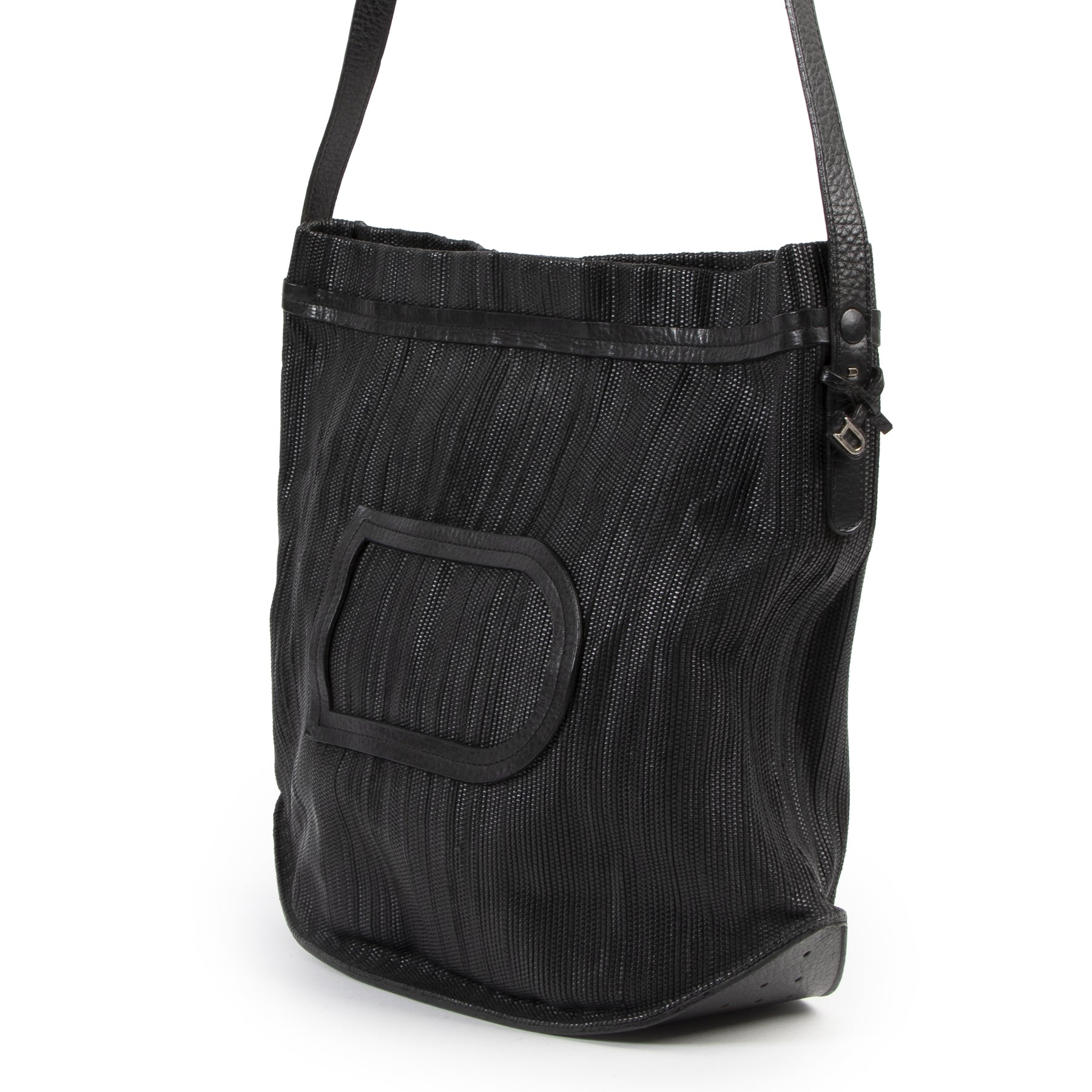 Delvaux Black Toile De Cuir Le Pin
