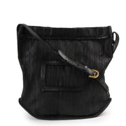 acheter en ligne seconde main Delvaux Black Toile De Cuir Le Pin