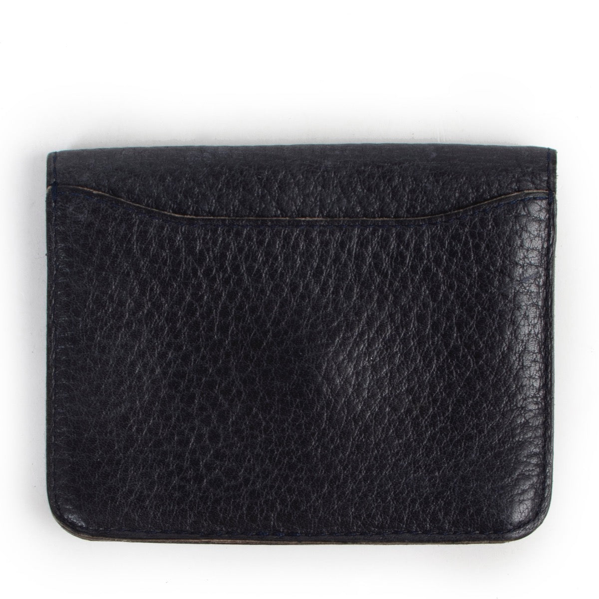 Shop safe online at Labellov in Antwerp this 100% authentic second hand Delvaux Dark Blue Toile De Cuir Wallet