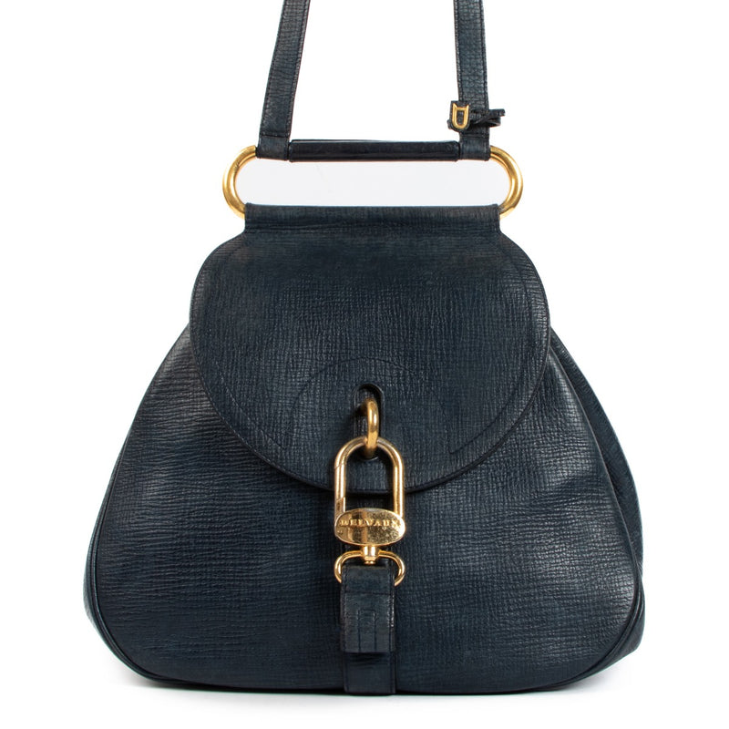 Delvaux Blue Cerceau GM Shoulder Bag