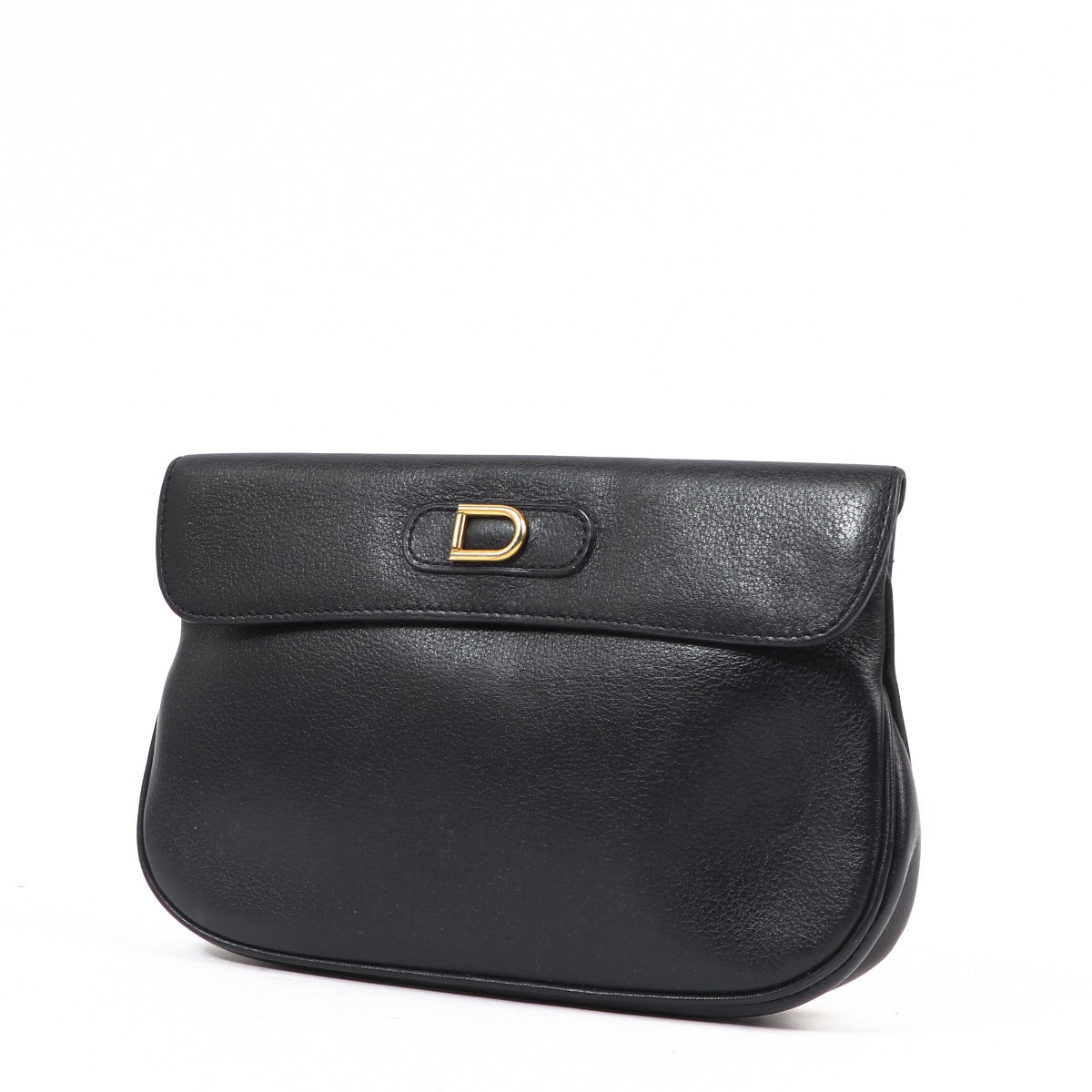 Delvaux Blue Leather Vintage Pochette