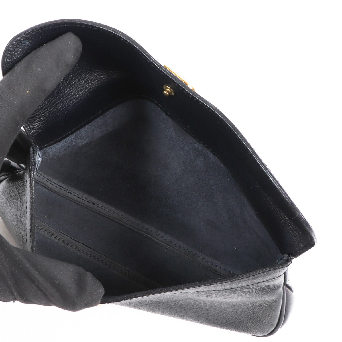 Delvaux Blue Leather Vintage Pochette