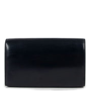 Delvaux Blue Clutch with Gold Circle Design now available at Labellov. Buy and sell designer vintage items for a reasonable price