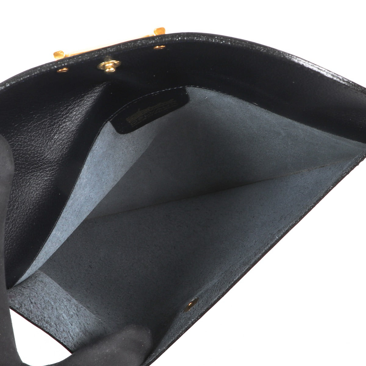Delvaux Blue D-shaped Vintage Clutch