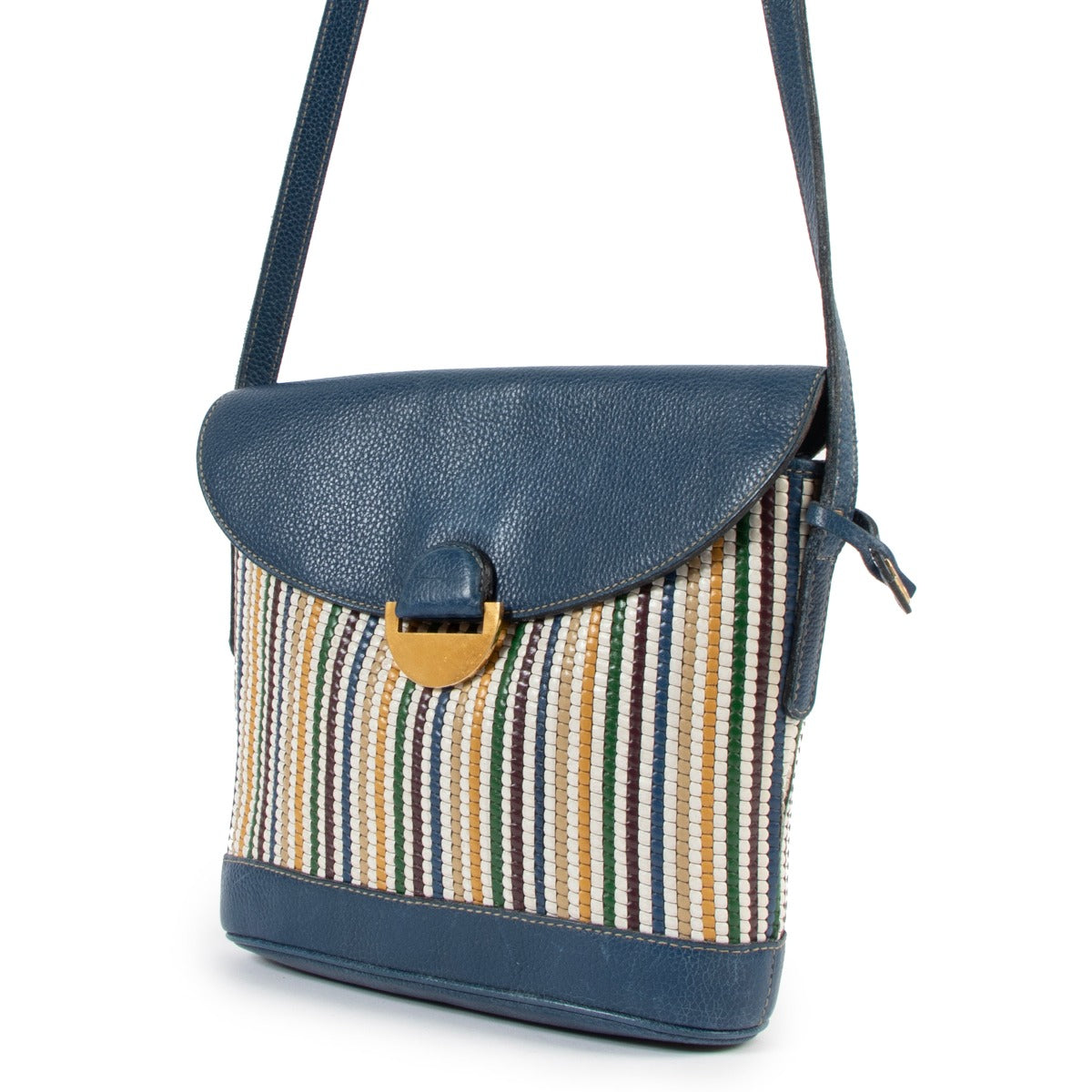 Delvaux Multicolour Toile De Cuir Vintage Crossbody Bag
