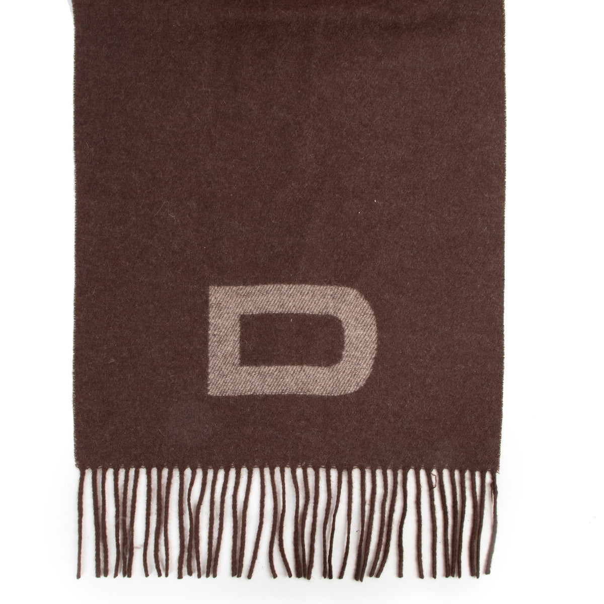 Delvaux Brown Cashmere Scarf