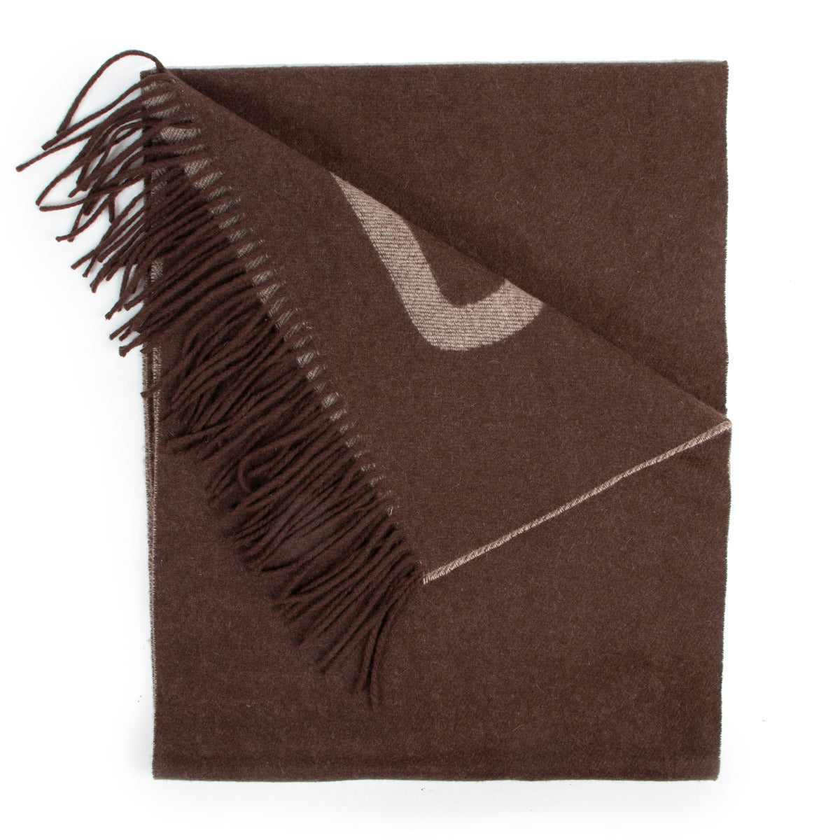 Delvaux Brown Cashmere Scarf