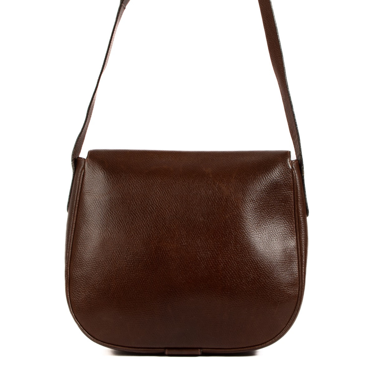 Shop safe online at Labellov in Antwerp, Brussels and Knokke this 100% authentic second hand Delvaux Brown Pebbled Leather Crossbody