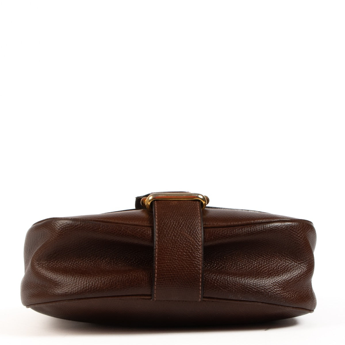 Shop safe online at Labellov in Antwerp, Brussels and Knokke this 100% authentic second hand Delvaux Brown Pebbled Leather Crossbody