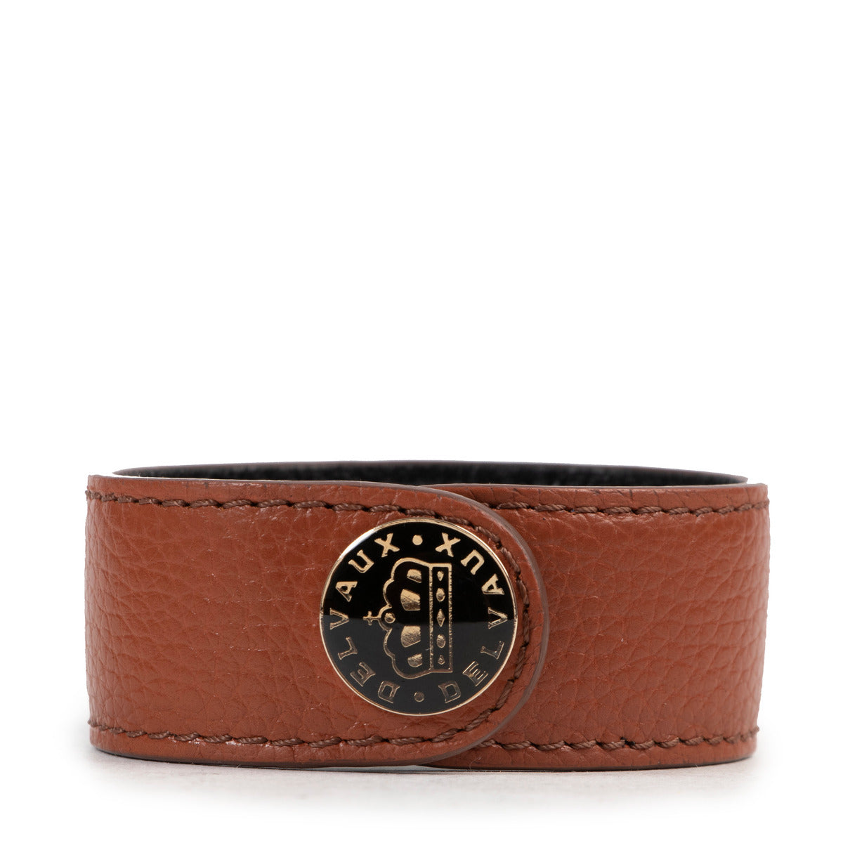 Delvaux Cognac Lederen Armband