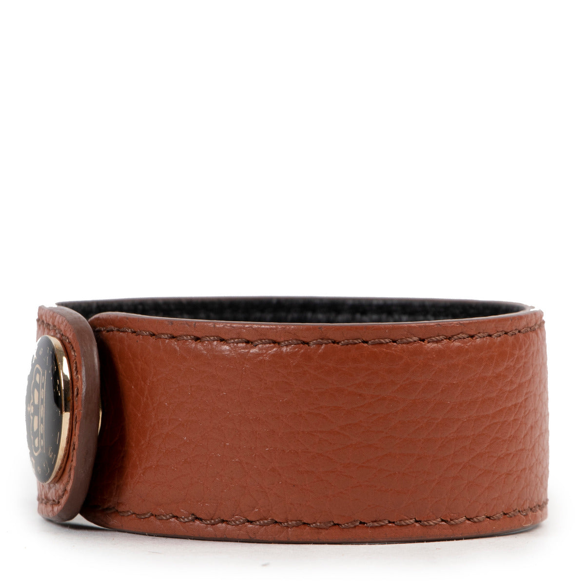 Delvaux Cognac Lederen Armband