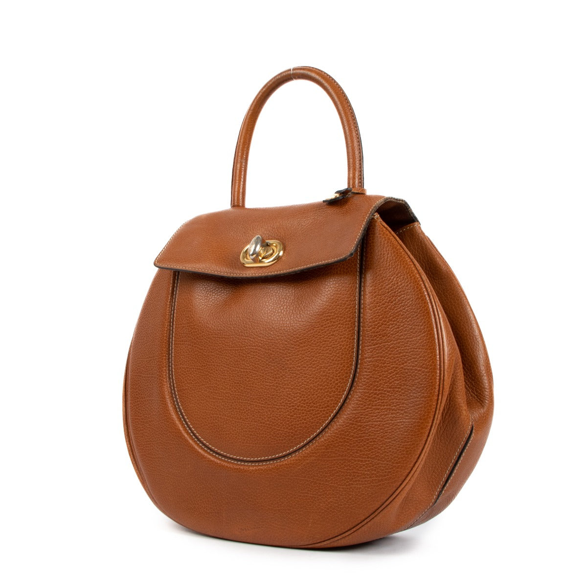 shop authentic second hand Delvaux Extase Cognac Galop Bag on Labellov.com