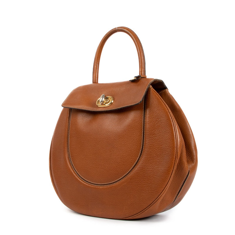 shop authentic second hand Delvaux Extase Cognac Galop Bag on Labellov.com