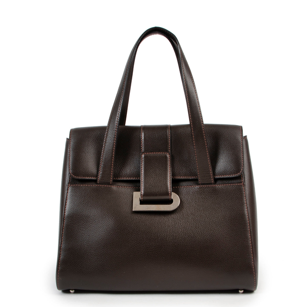 Delvaux Brown Reverie Top Handle Bag aan de beste prijs bij Labellov tweedehands luxe