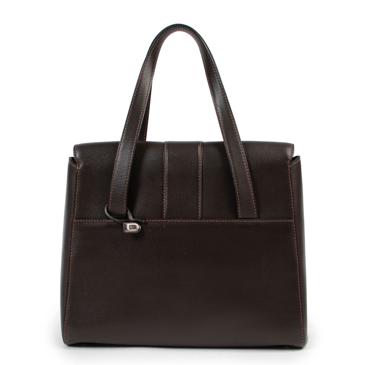 Delvaux Brown Reverie Top Handle Bag