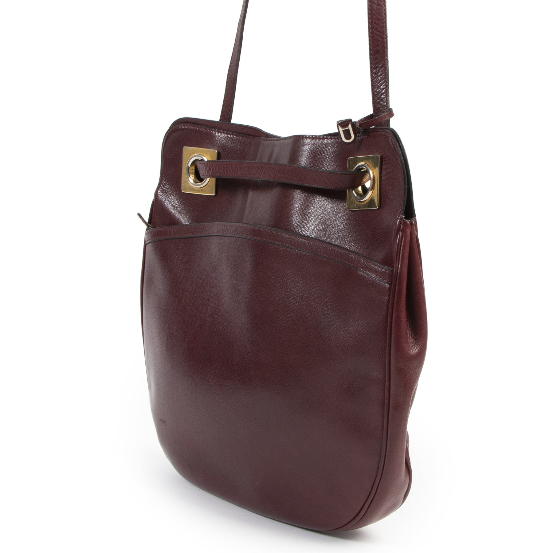 Delvaux Bordeaux Shoulder Bag
