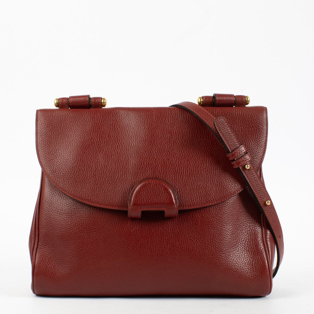 Authentic Second Hand Delvaux Burgundy Impromptu Bag on Labellov.com