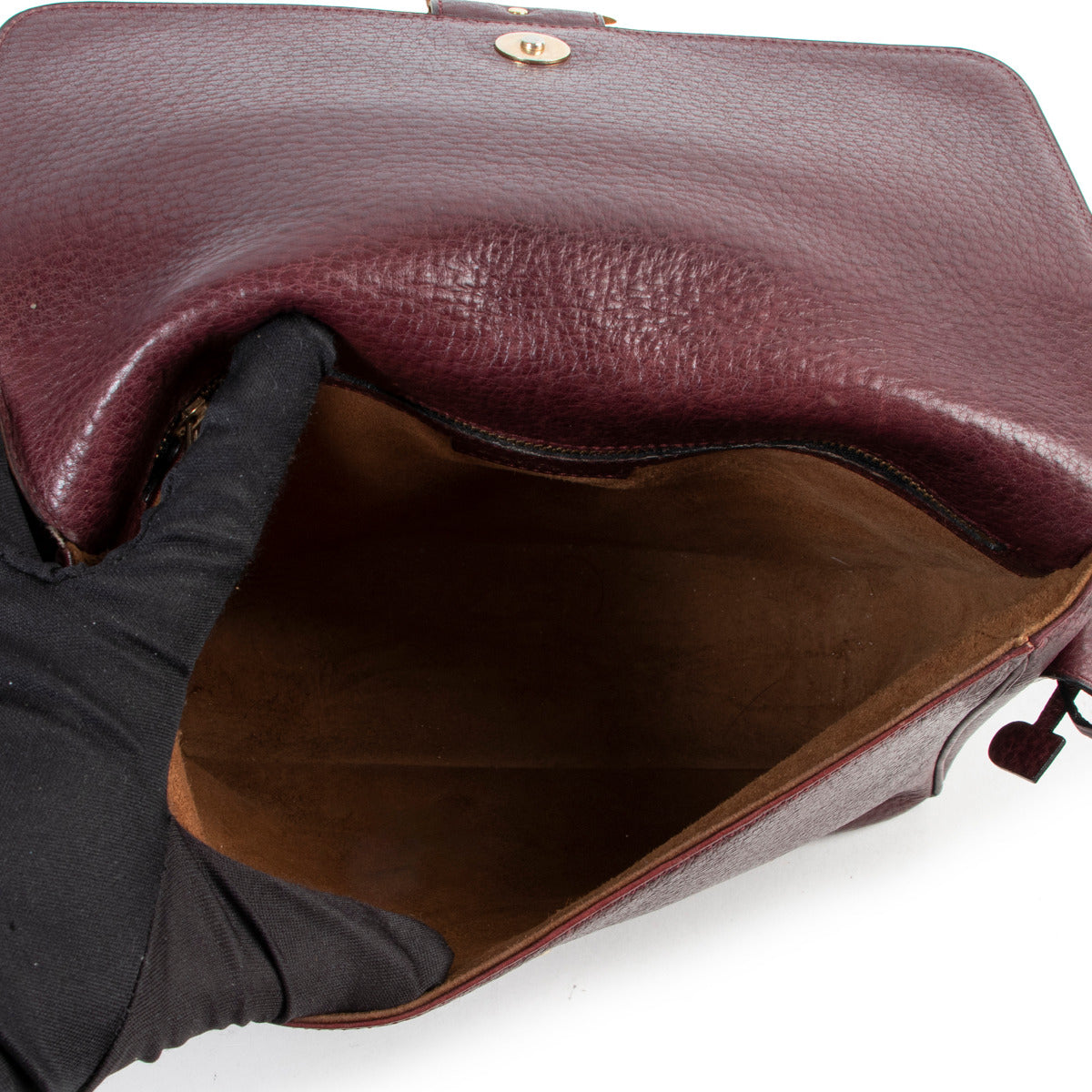 Delvaux Burgundy Poirier Crossbody Bag