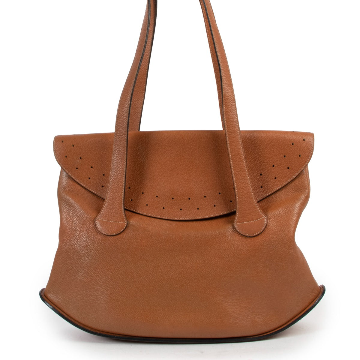 Delvaux Cognac Shoulder Bag