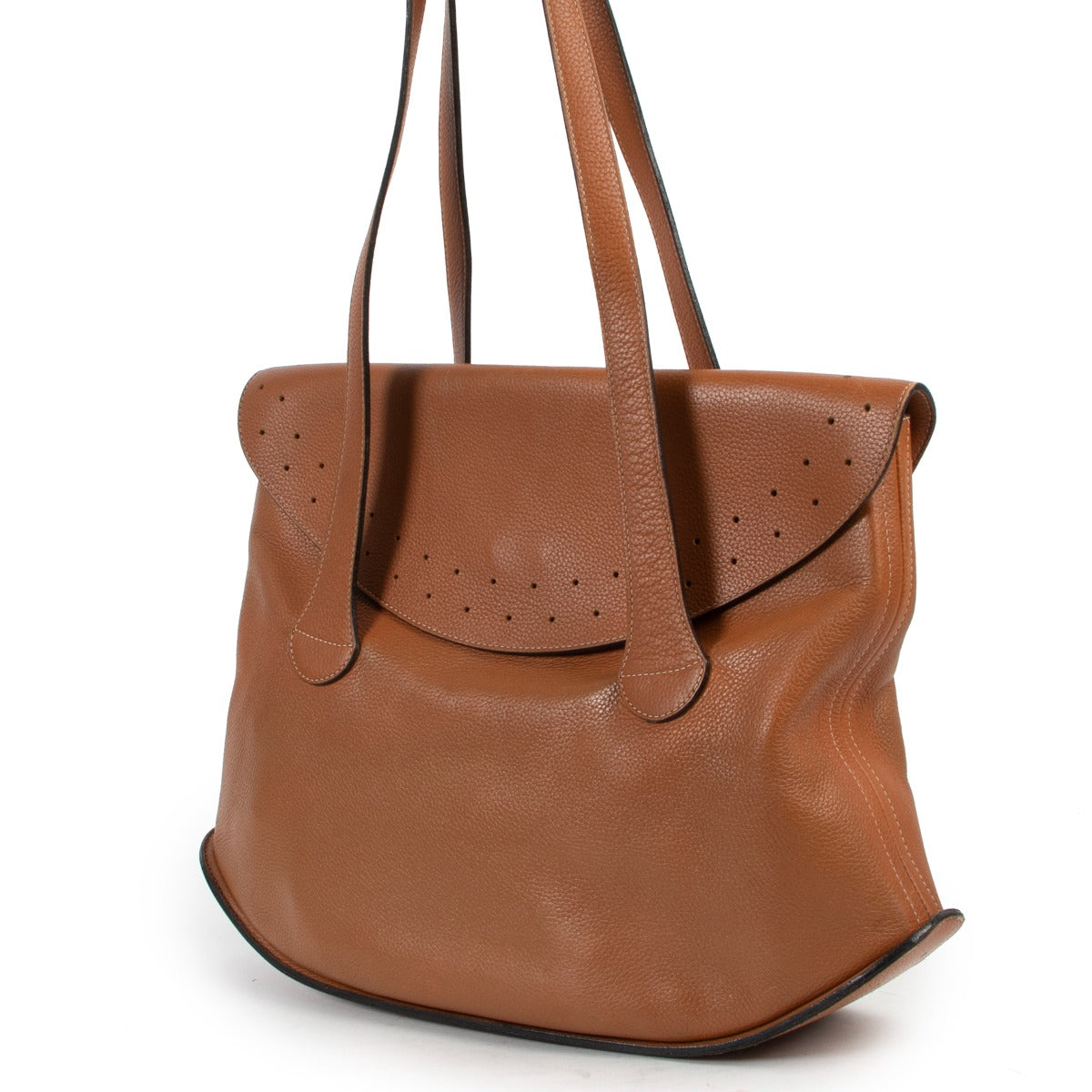 Delvaux Cognac Shoulder Bag now available at Labellov Luxury. Buy and sell designer items. Buy secondhand or vintage delvaux handbags and items for a reasonable price.