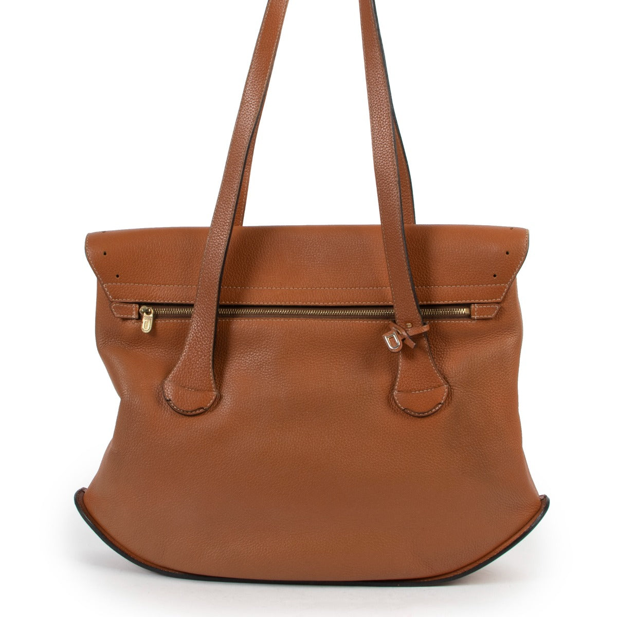 Delvaux Cognac Shoulder Bag at Labellov