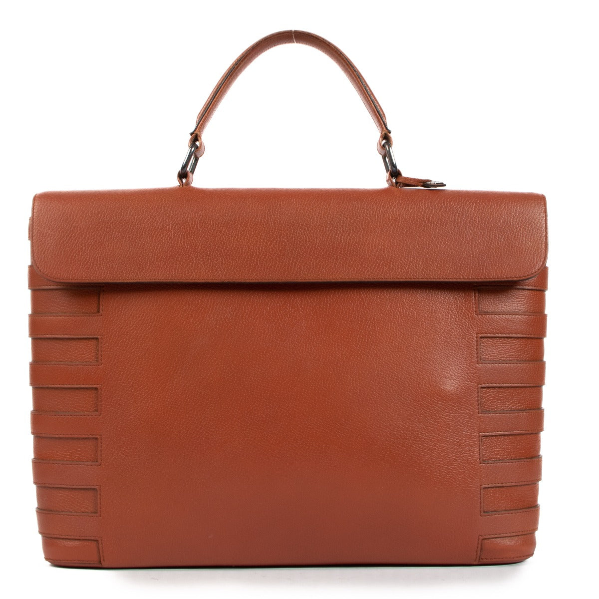 Delvaux Red Cèdre Briefcase