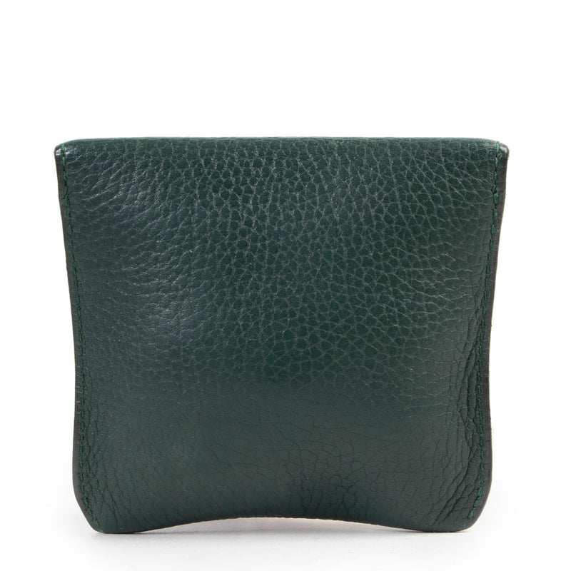 Delvaux Groene Diabolo PM Portemonnee
