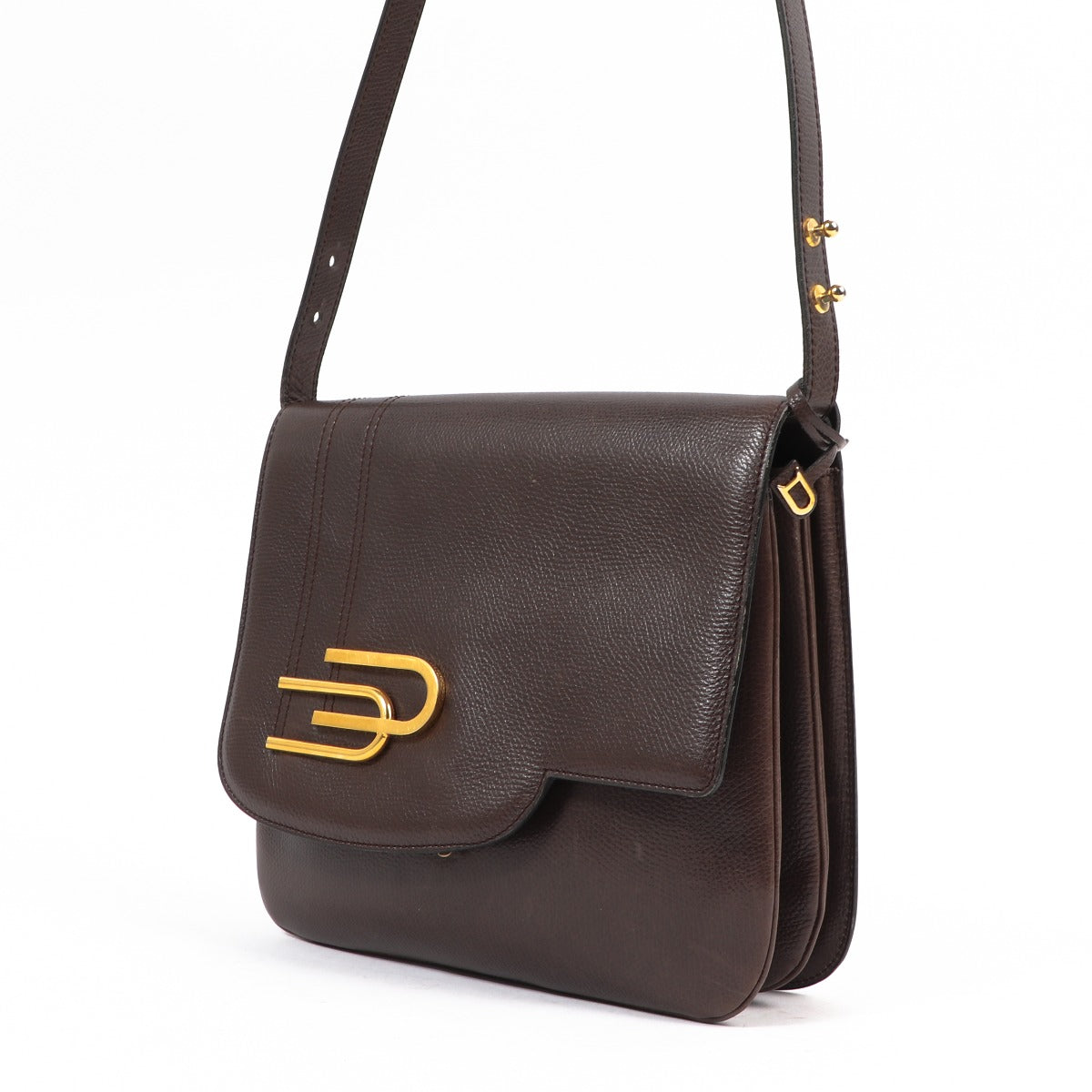 Sac bandoulière Delvaux vintage marron