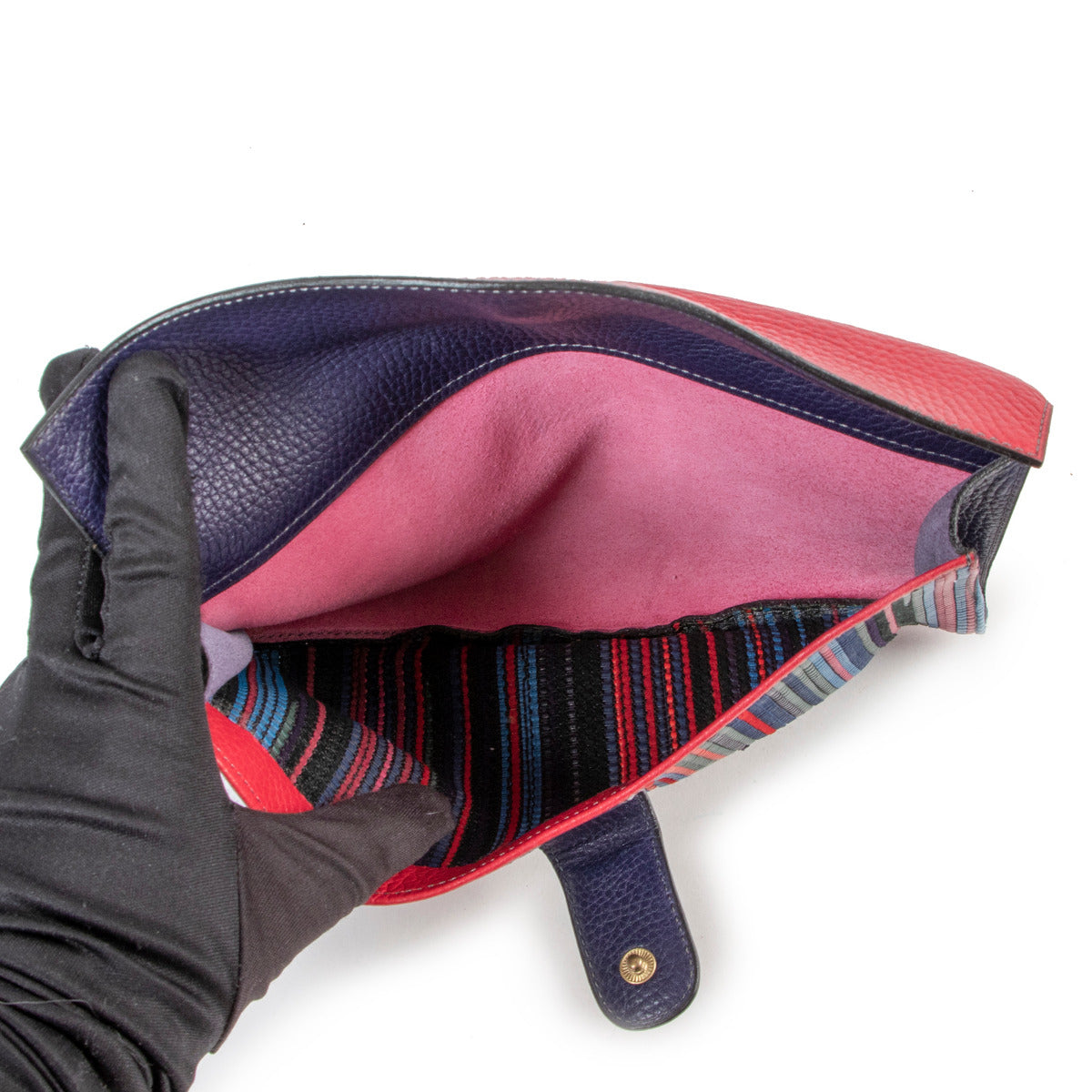 Delvaux Multicolor Toile De Cuir Clutch