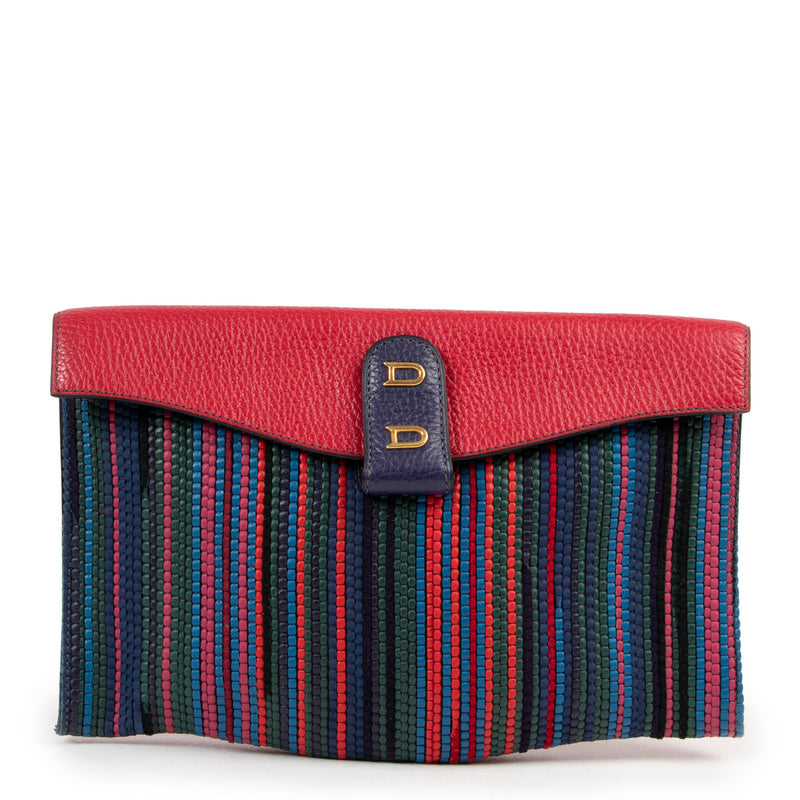 Delvaux Multicolor Toile De Cuir Clutch