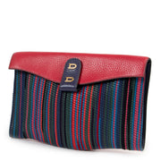 Delvaux Multicolor Toile De Cuir Clutch