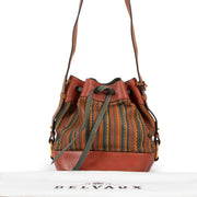 Shop safe online at Labellov in Antwerp this 100% authentic second hand Delvaux Multicolor Toile De Cuir Bucket Bag