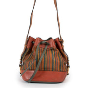 Shop safe online at Labellov in Antwerp this 100% authentic second hand Delvaux Multicolor Toile De Cuir Bucket Bag
