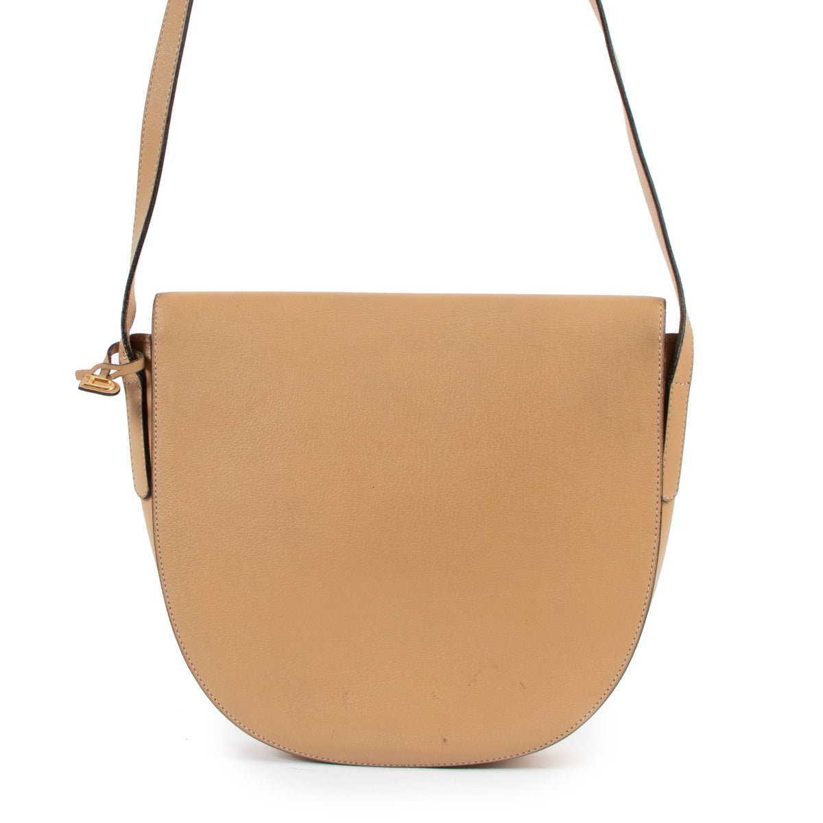 Delvaux Beige Leather Vintage Crossbody Bag