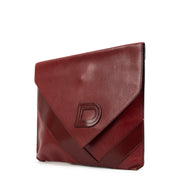 Delvaux Vintage Red Large Clutch