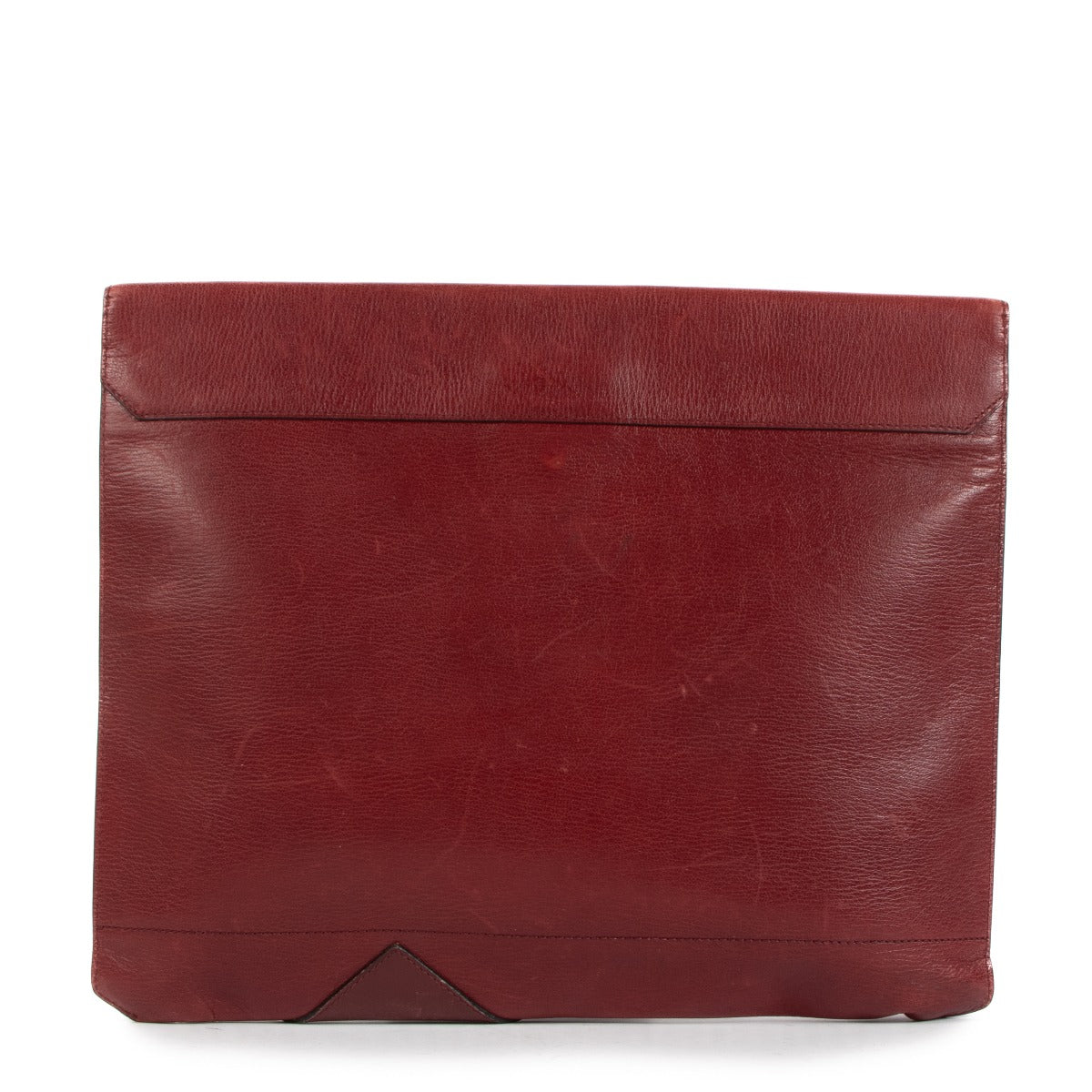 Delvaux Vintage Rode Grote Clutch