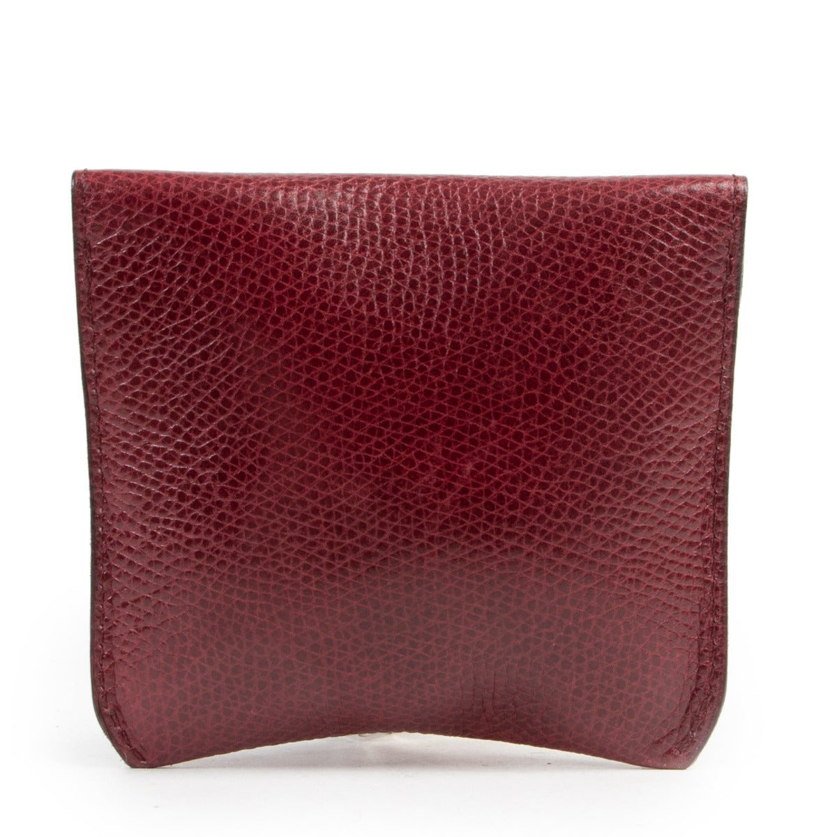 Delvaux Burgundy Diabolo PM Portemonnee