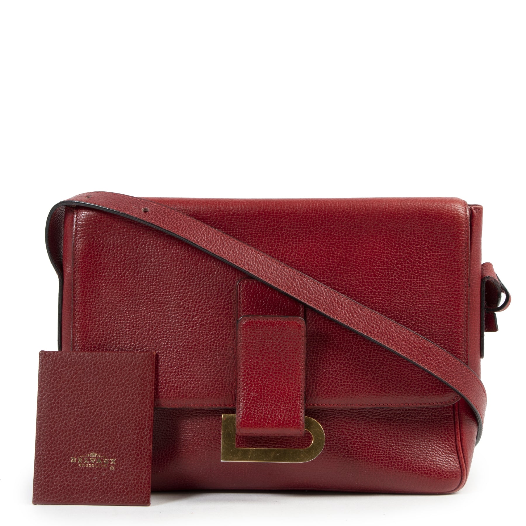 Delvaux Red Poirier Shoulder Bag