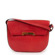 Delvaux Red Leather Crossbody now available at Labellov. Secondhand and vintage Delvaux Red Crossbody