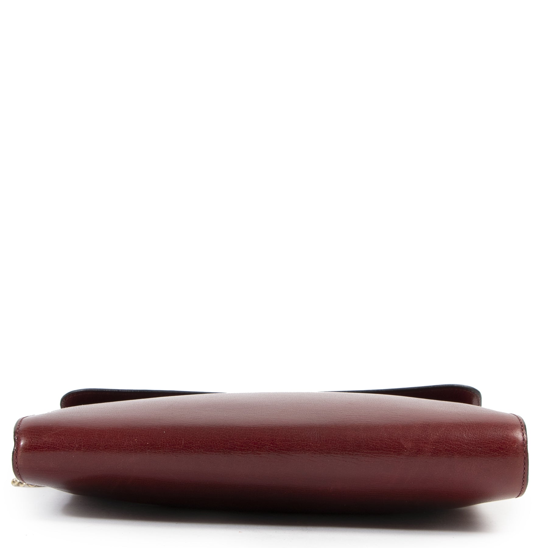 Delvaux Bordeaux Vintage Clutch Bag